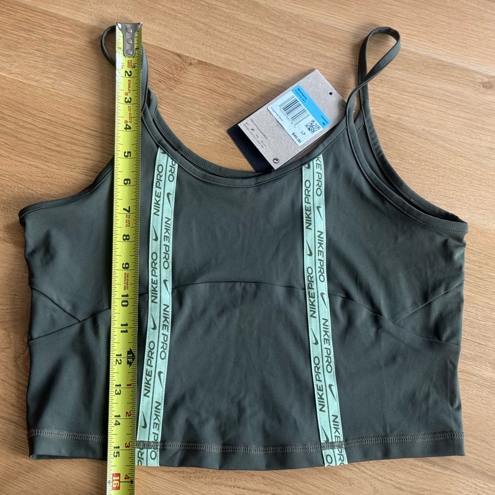 Nike Pro Olive Green Sports Bra - Picture 3 of 5
